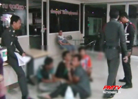 The five men are finally detained at the police station